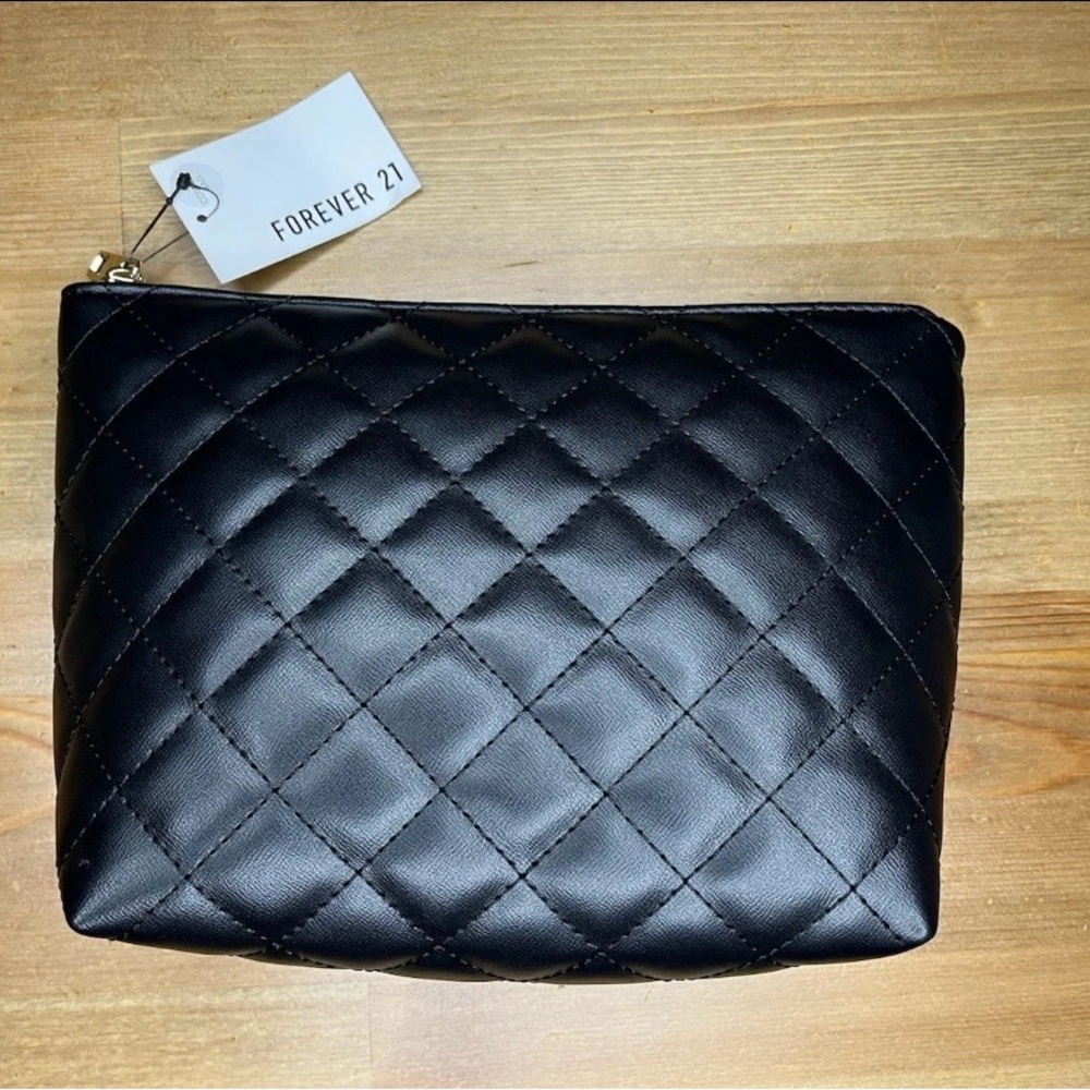 Forever 21 Black Quilted Clutch